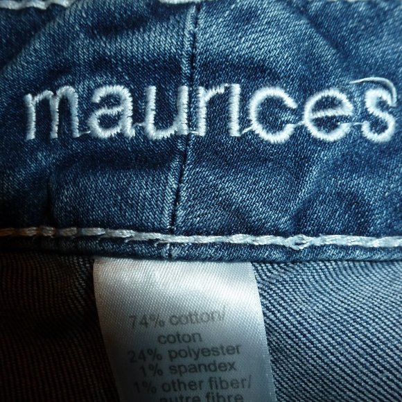 Maurices Washed Straight Leg Stretchy Hugging Jeans reg 4 - Picture 12 of 12